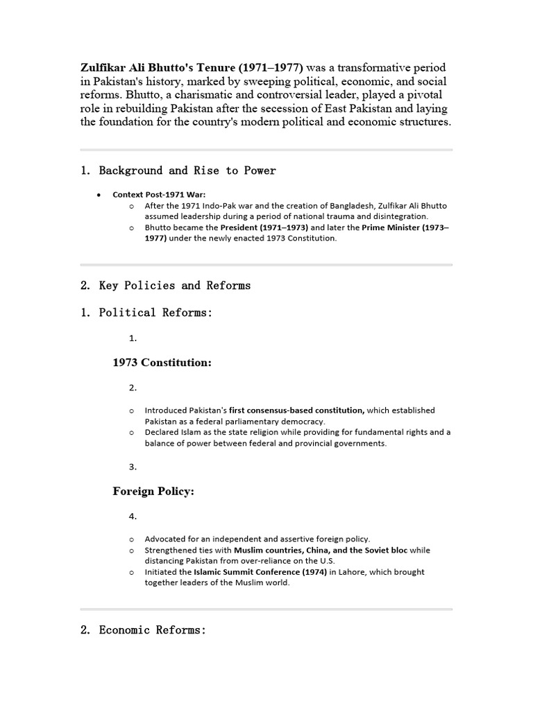 Zulfikar Ali Bhutto | PDF | Zulfikar Ali Bhutto | Pakistan