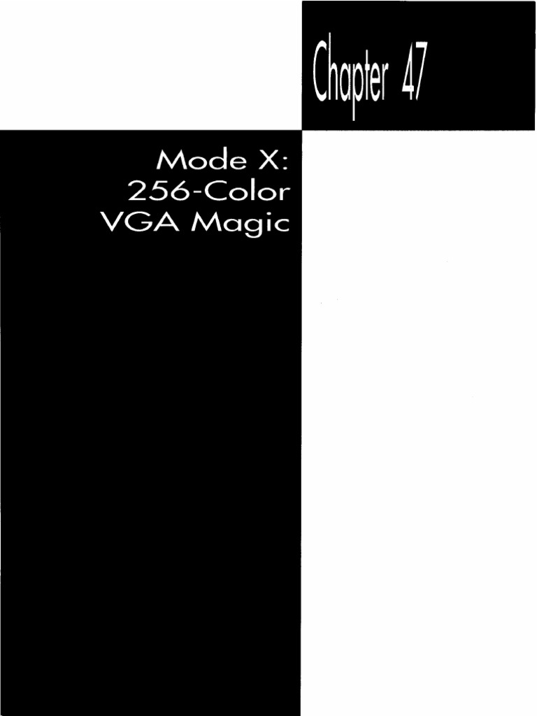 Understanding Mode X: VGA Graphics Magic | PDF | Computer Engineering ...