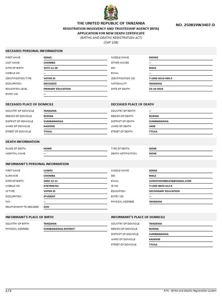 Application Form 20250727D 745 | PDF | Parliamentary Procedure ...