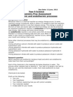 Endo Vs Exothermic Assessment Task