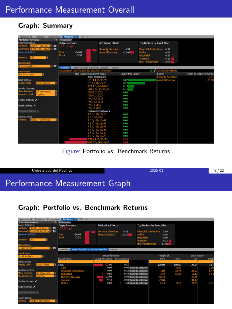 Portfolio vs. Benchmark Returns Analysis | PDF