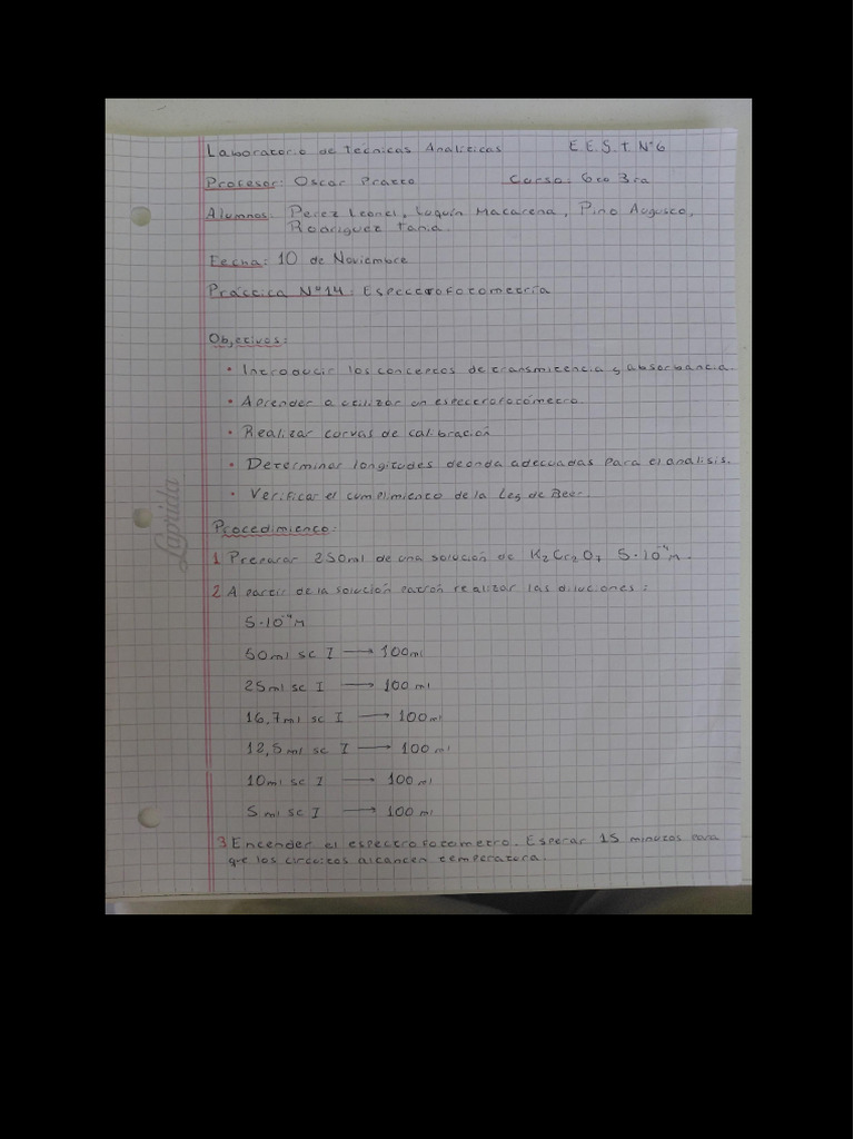 Informe de Practica N°14 | PDF