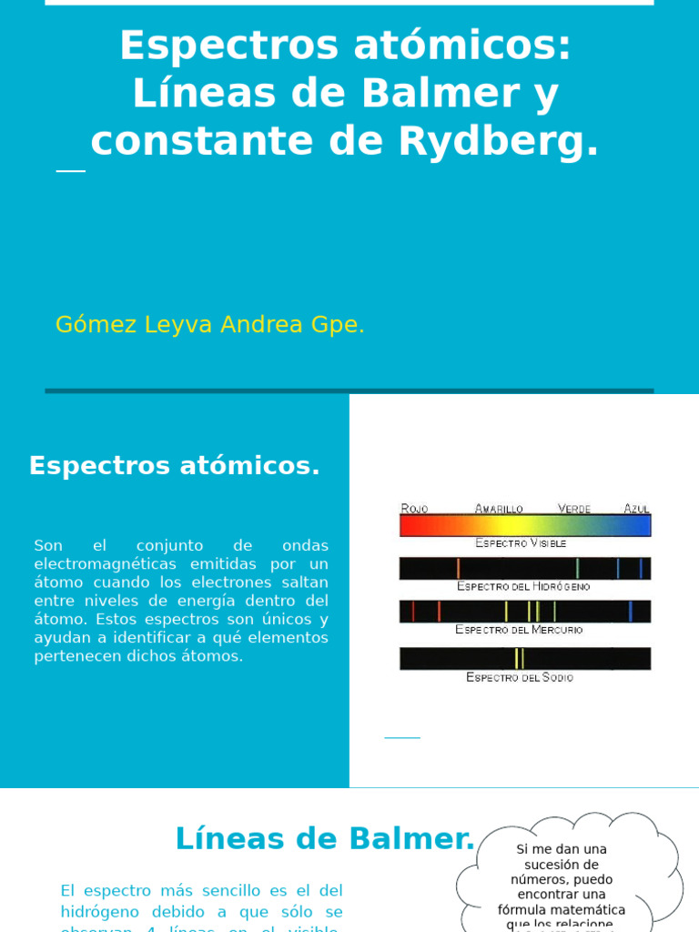 Constante de Rydberg | PDF