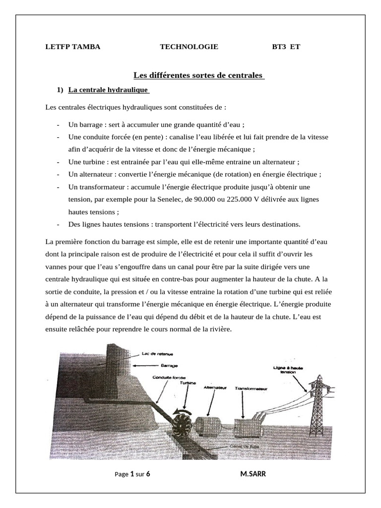 Types de centrales électriques expliqués | PDF | Centrale nucléaire ...