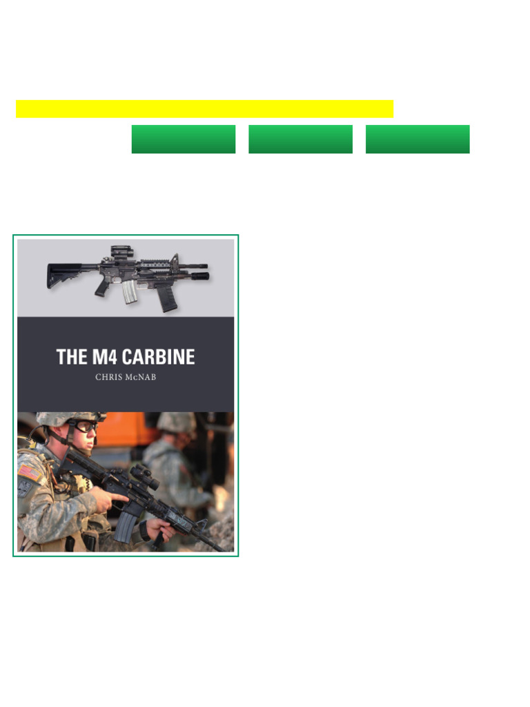 The M4 Carbine 1st Edition Chris Mcnab online pdf | PDF | Learning ...
