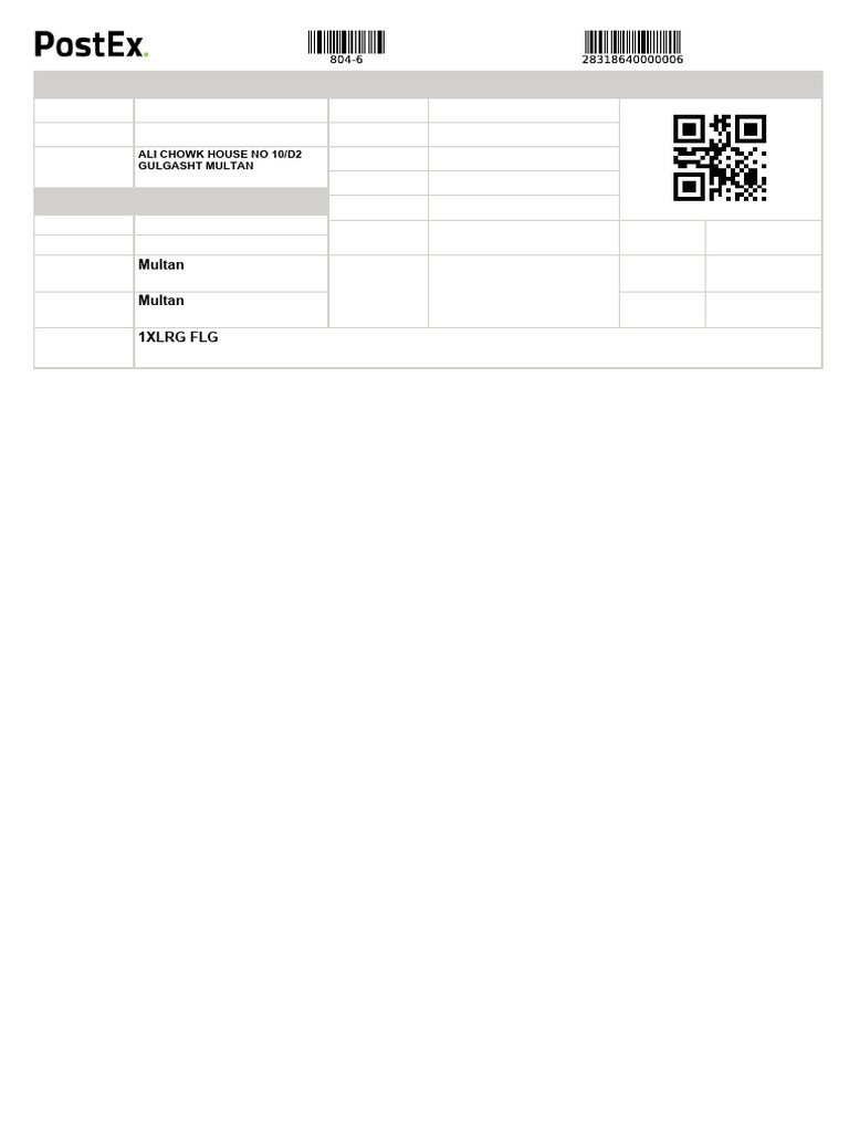 Consignee and Shipment Details for Multan | PDF