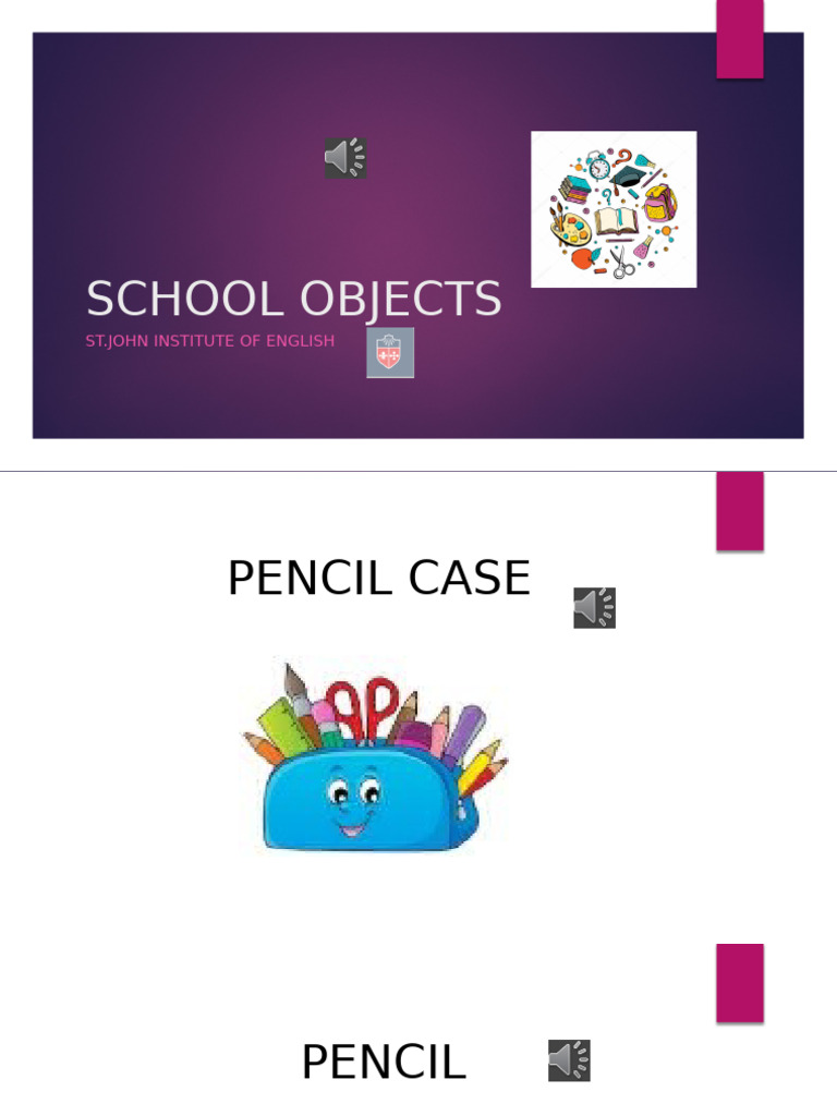 SCHOOL OBJECTS | PDF