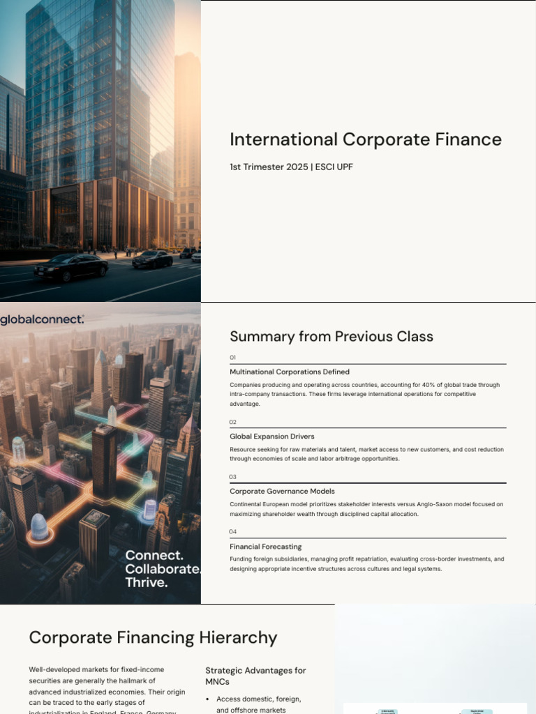 International Corporate Finance Overview | PDF | Bonds (Finance ...