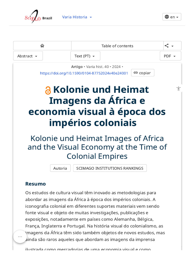 Imagens da África na Economia Visual Colonial | PDF | Colonialismo | Imagem