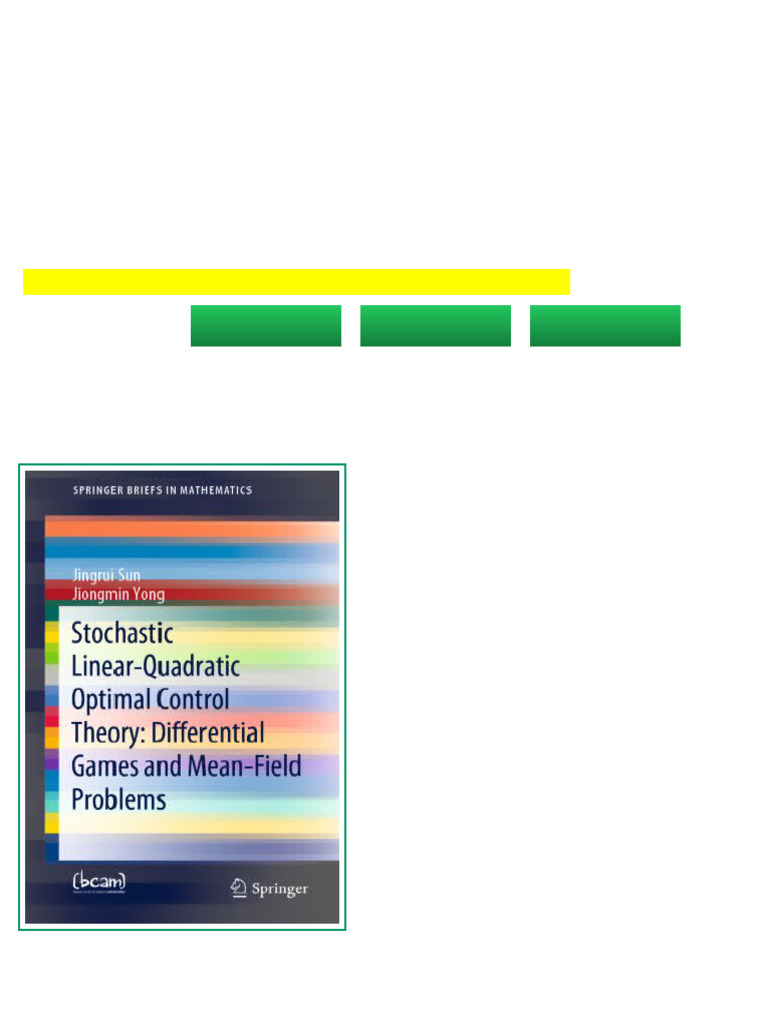 (Ebook) Stochastic Linear-Quadratic Optimal Control Theory ...