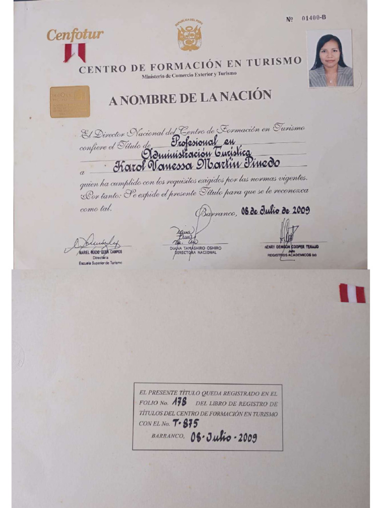Título - Administración Turística | PDF