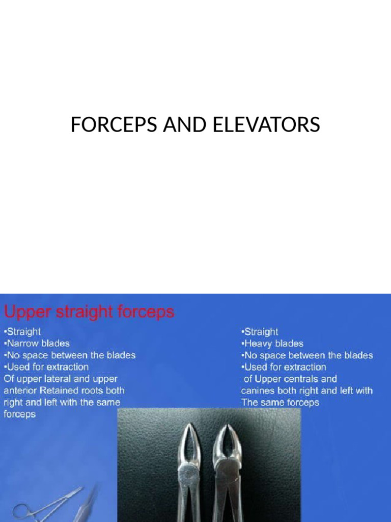 Forceps and Elevators | PDF