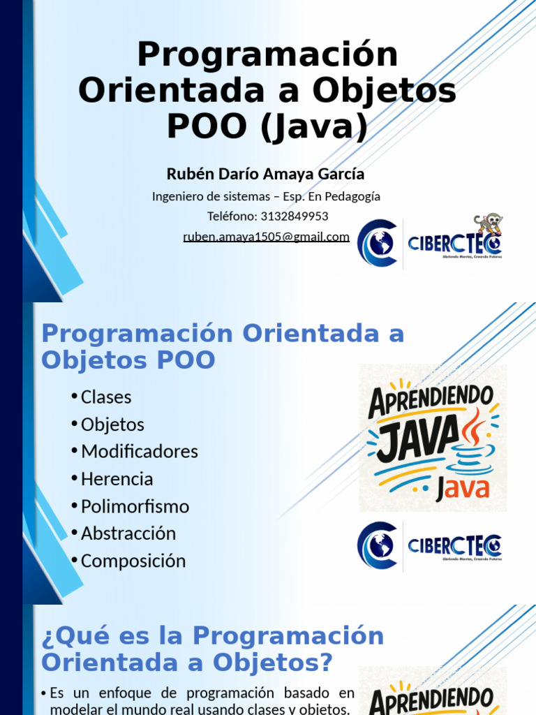 Lenguaje de Programación I - Programacion Orientada A Objetos | PDF ...