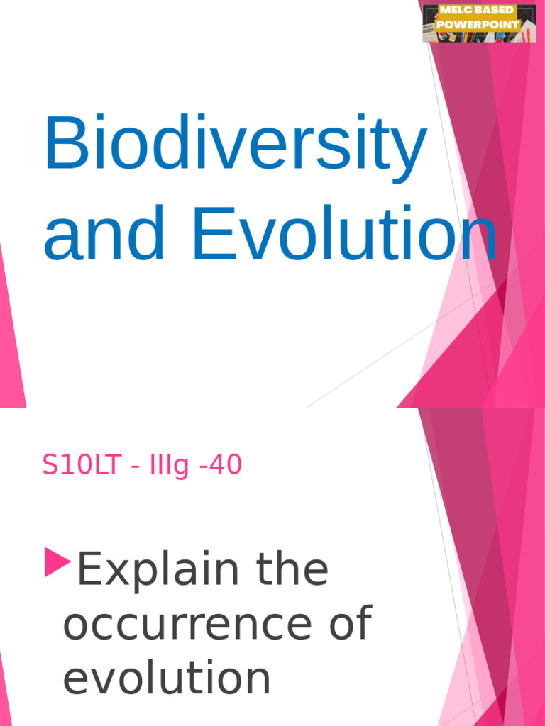 G10 Science Q3 - Week 6 - Occurence of Evolution | PDF | Biodiversity ...