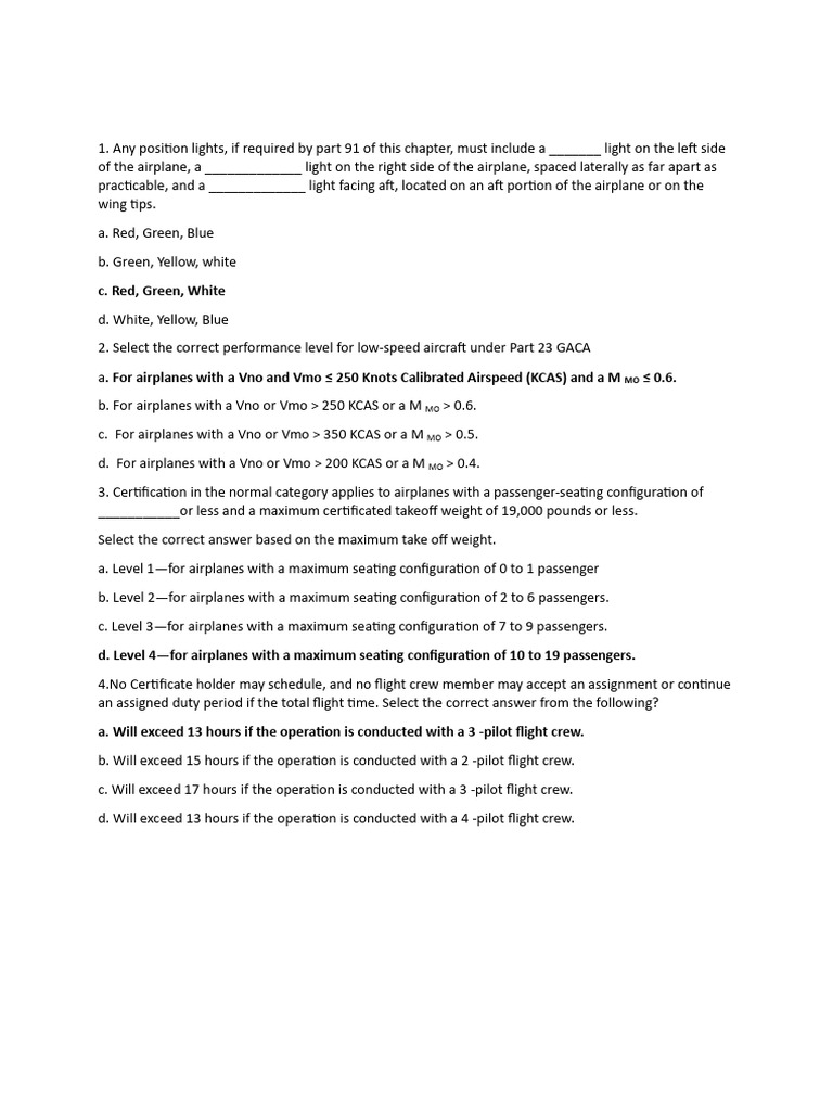 COM 2 Stage 1 Exam 2 Final | PDF | Airspeed | Aviation