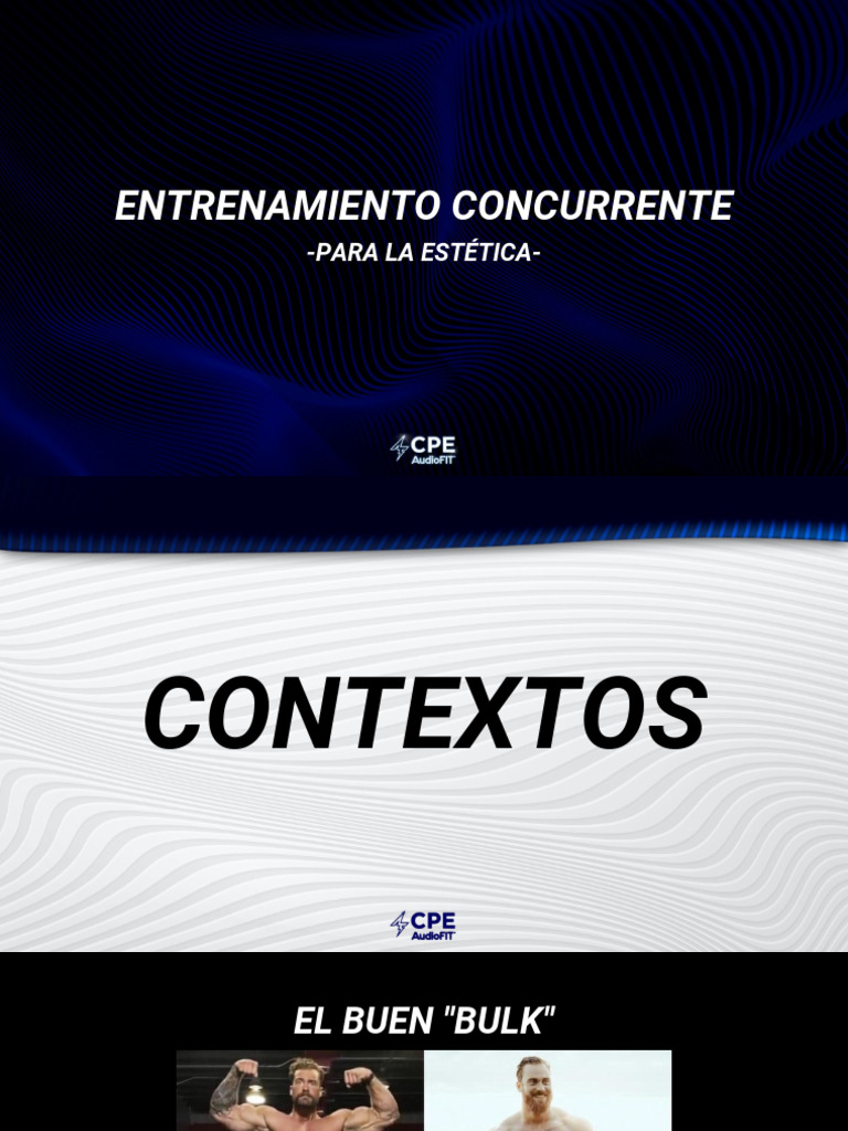 Estrategias de Entrenamiento Concurrente | PDF