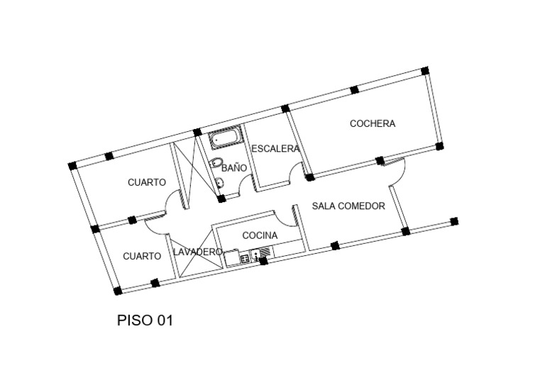 Diseño de Plano de Piso 01 | PDF