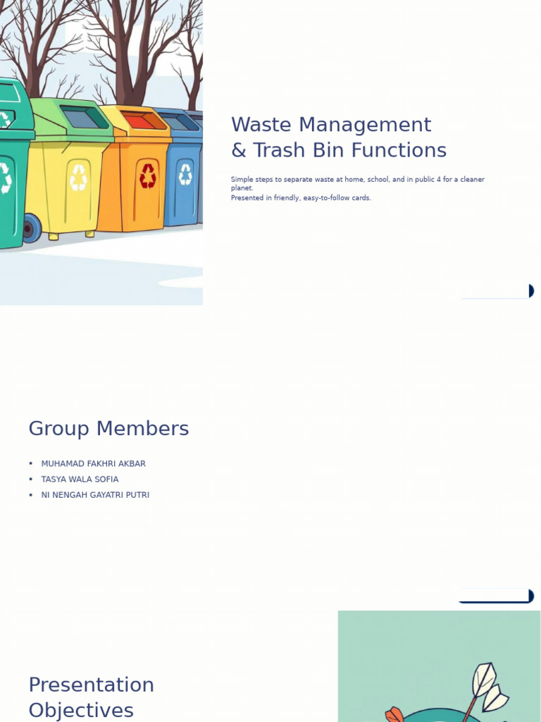 Waste Management and Trash Bin Functions Conv | PDF | Waste | Recycling