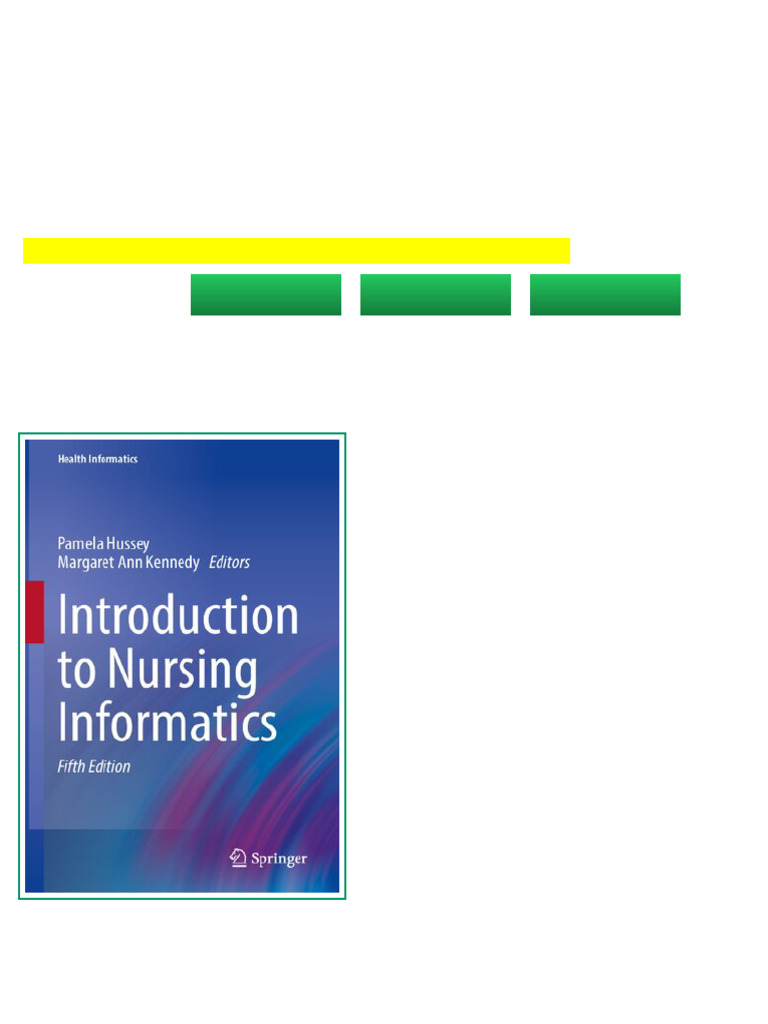 (Ebook) Introduction To Nursing Informatics by Pamela Hussey Margaret ...