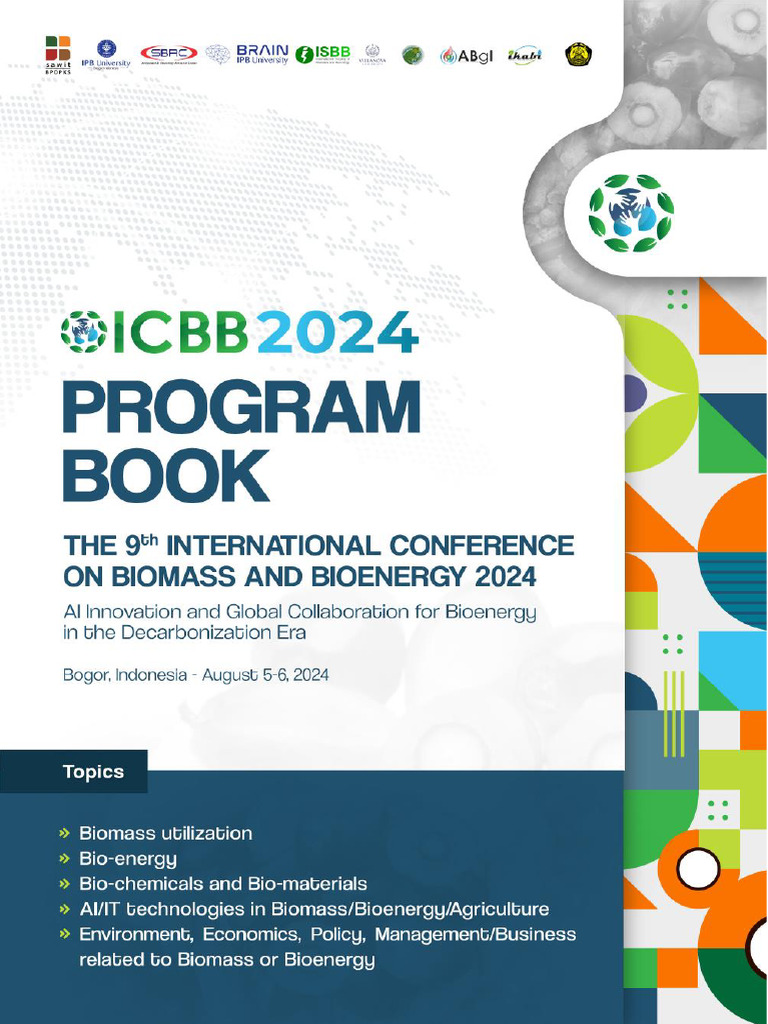 E Program Book ICBB 2024 | PDF | Bioenergy | Power Resources