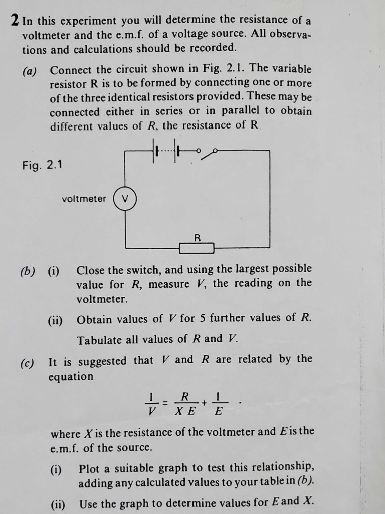 Unit 2 EMF & Resistance Lab | PDF