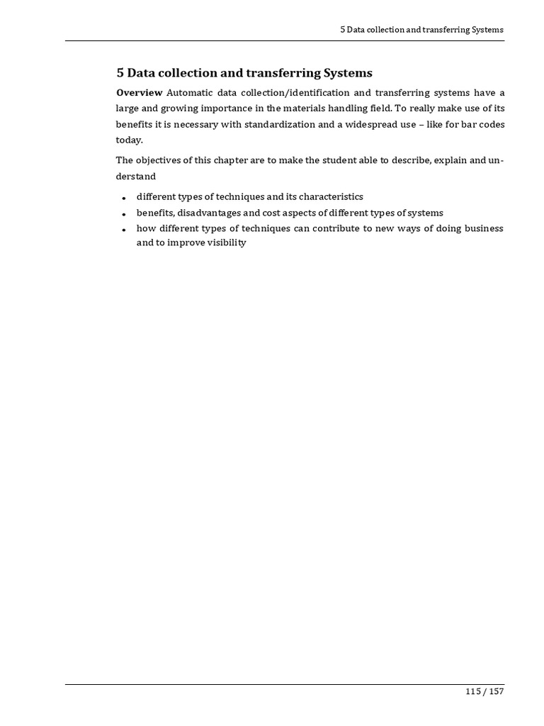 Data Collection & Transfer Systems Overview | PDF | Radio Frequency ...