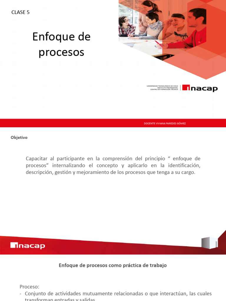 Clase 5 Calidad y Mejora Continua - Enfoque de Procesos | PDF | Six ...