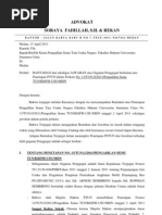Format Jawaban Tergugat Disertai Eksepsi