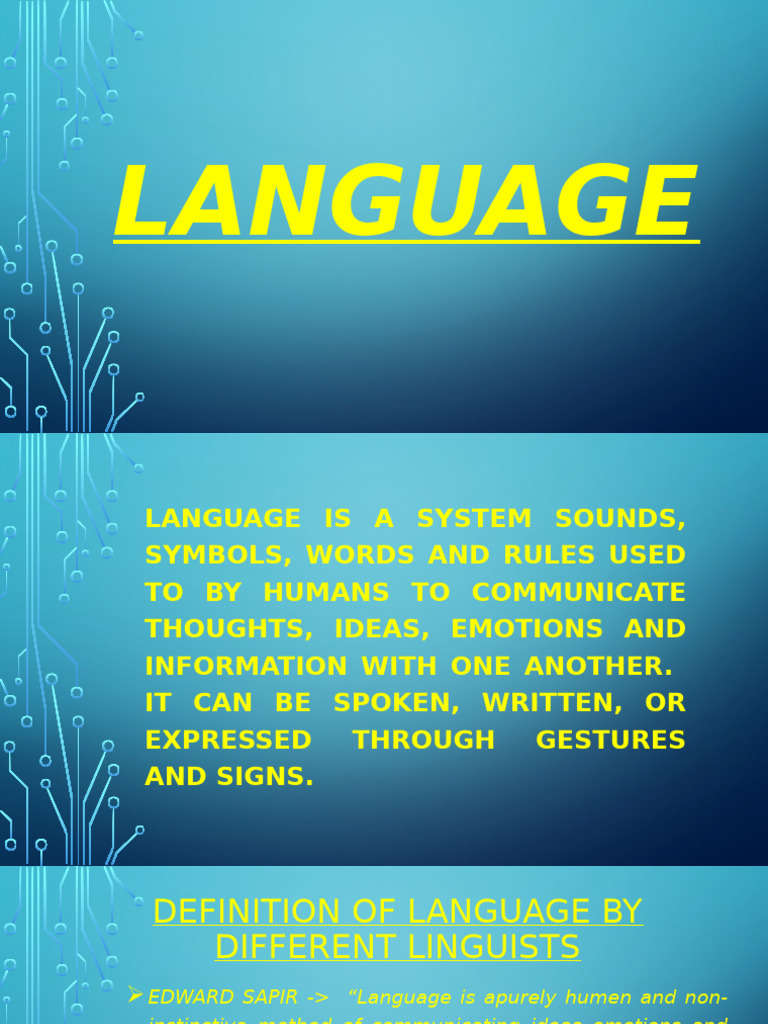 Understanding Language: Definitions & Roles | PDF | Deductive Reasoning ...