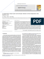 A Comparative Study of Pure and Zeotropic Mixtures in Low-Temperature Solar Rankine Cycle