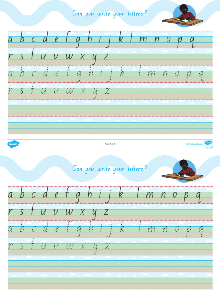 Letter Writing Practice Guide | PDF
