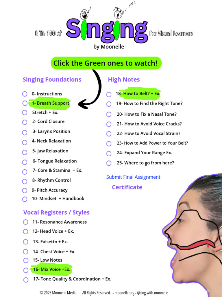 Singing Foundations for Visual Learners | PDF