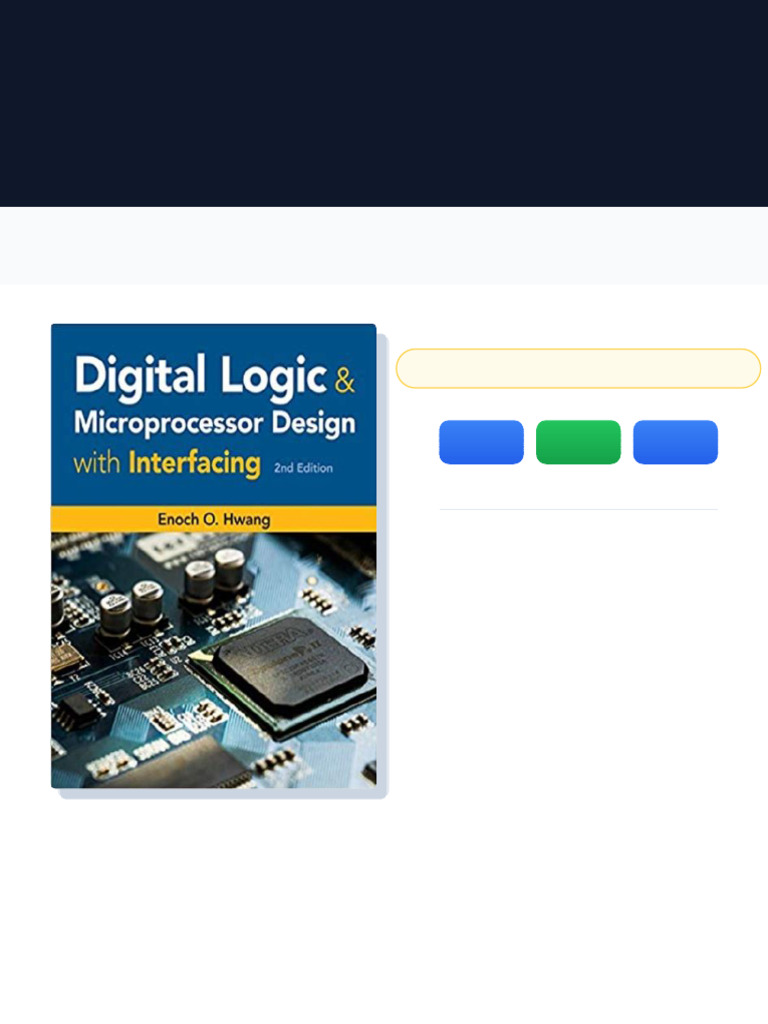 Digital Logic & Microprocessor Solutions Manual | PDF | Learning ...