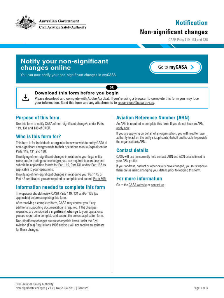 CASA Non-Significant Change Notification | PDF | Justice | Crime & Violence