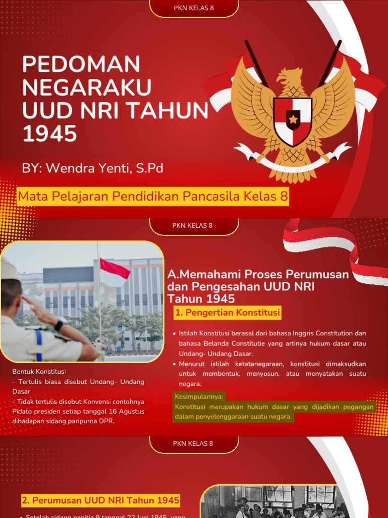 Proses dan Pengesahan UUD 1945 | PDF