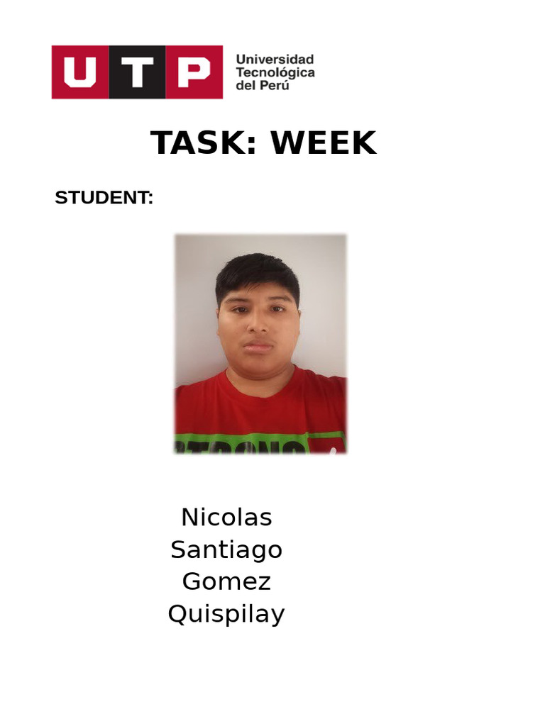 TASK - WEEK 5 Tarea Academica 1 | PDF