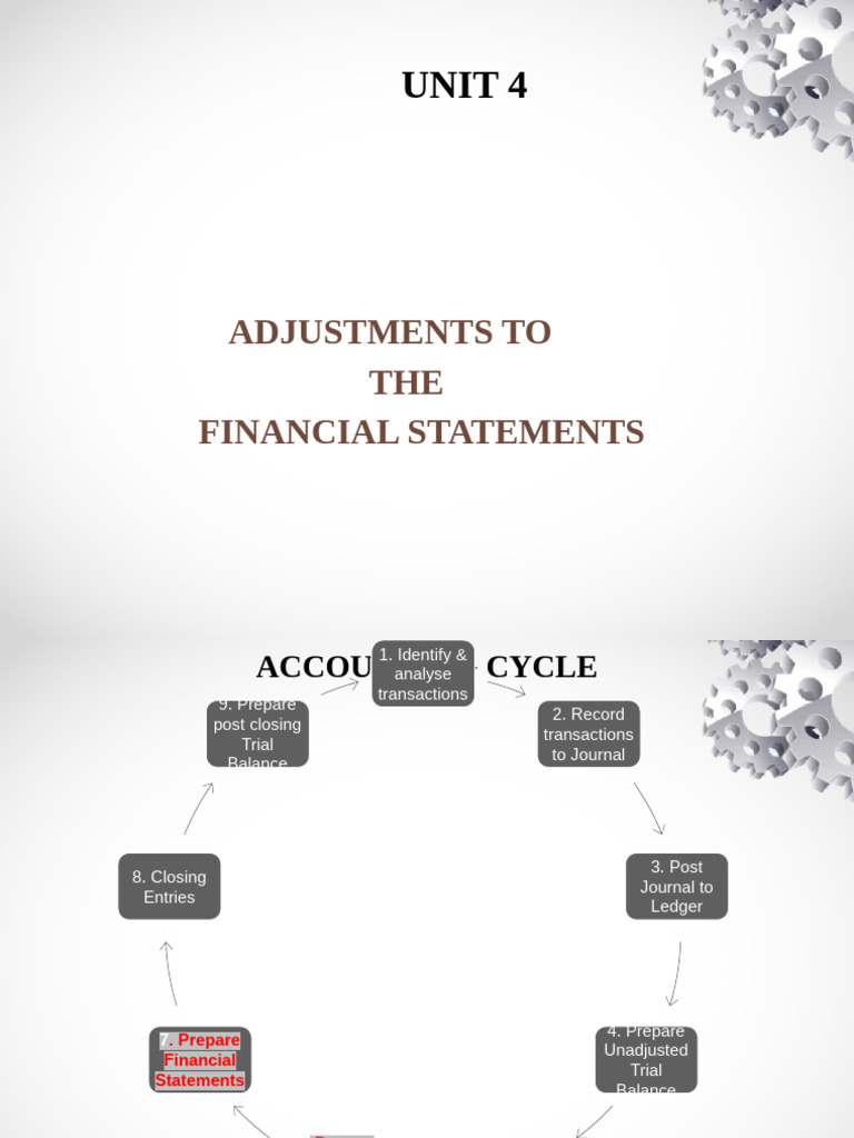 Financial Statement Adjustments Guide | PDF | Debits And Credits | Expense