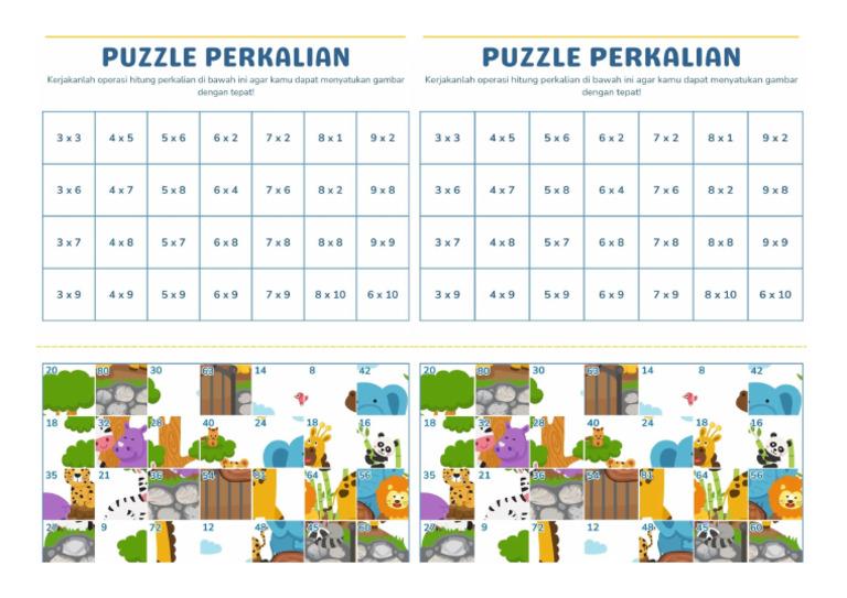 Puzzle Perkalian | PDF