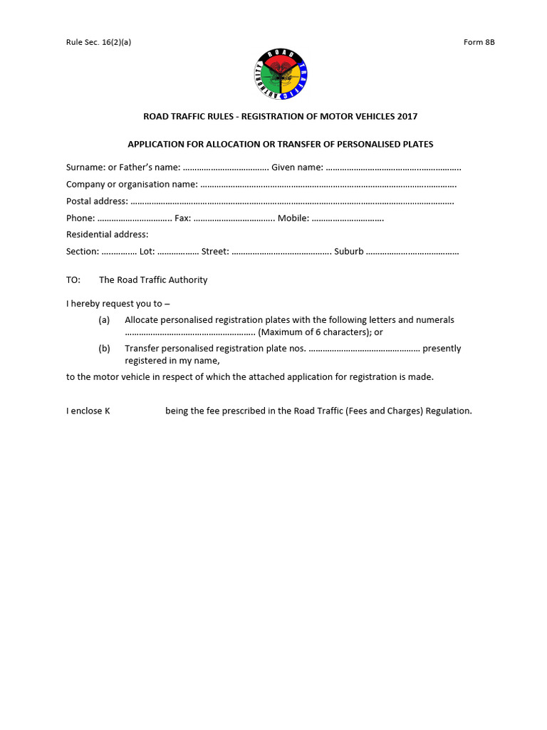 Form 8 B | PDF