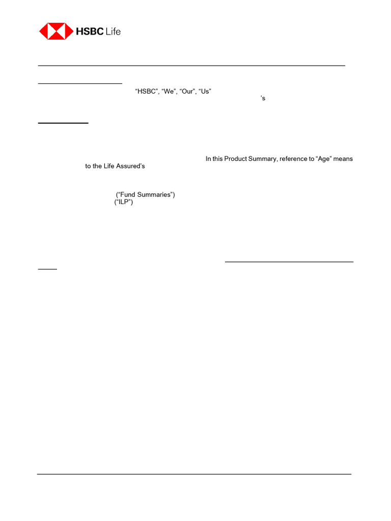HSBC Life Wealth Voyage Summary | PDF | Insurance | Life Insurance