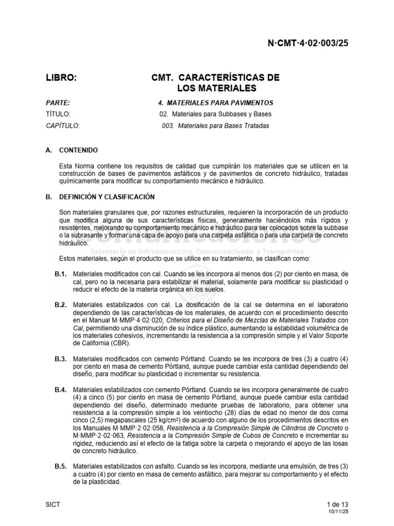 Materiales para Bases de Pavimentos | PDF | Hormigón | Lima (Material)