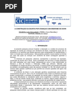 A CONSTRUÇÃO DA ESCRITA POR CRIANÇAS COM SÍNDROME DE DOWN