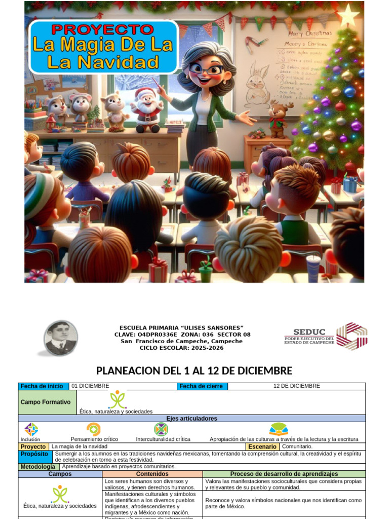 Proyecto 2 Do Grado La Magia de La Navidad | PDF | Navidad | Nochebuena