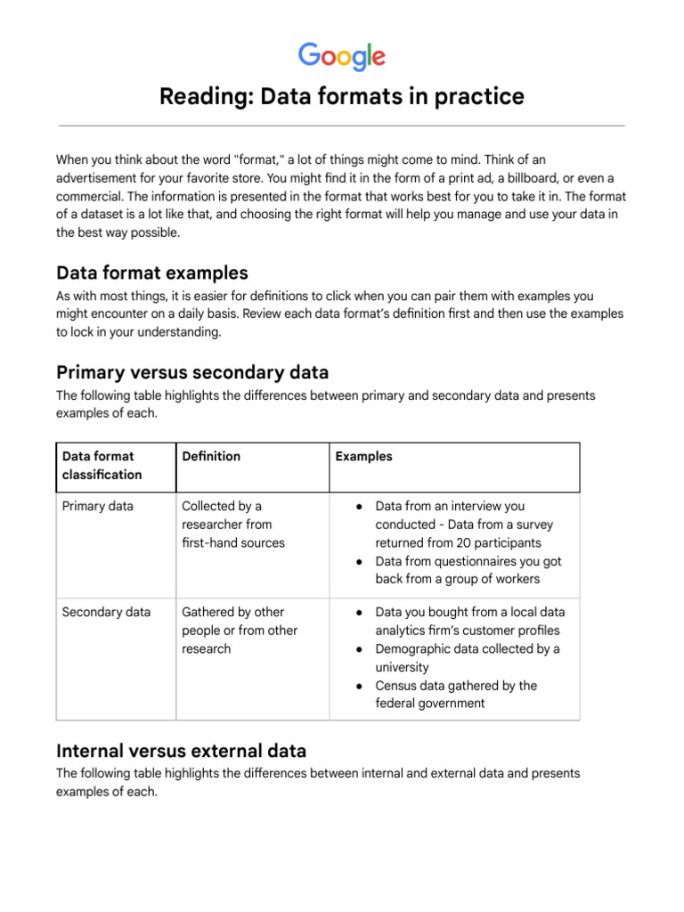 Understanding Data Formats Explained | PDF | Level Of Measurement | Data