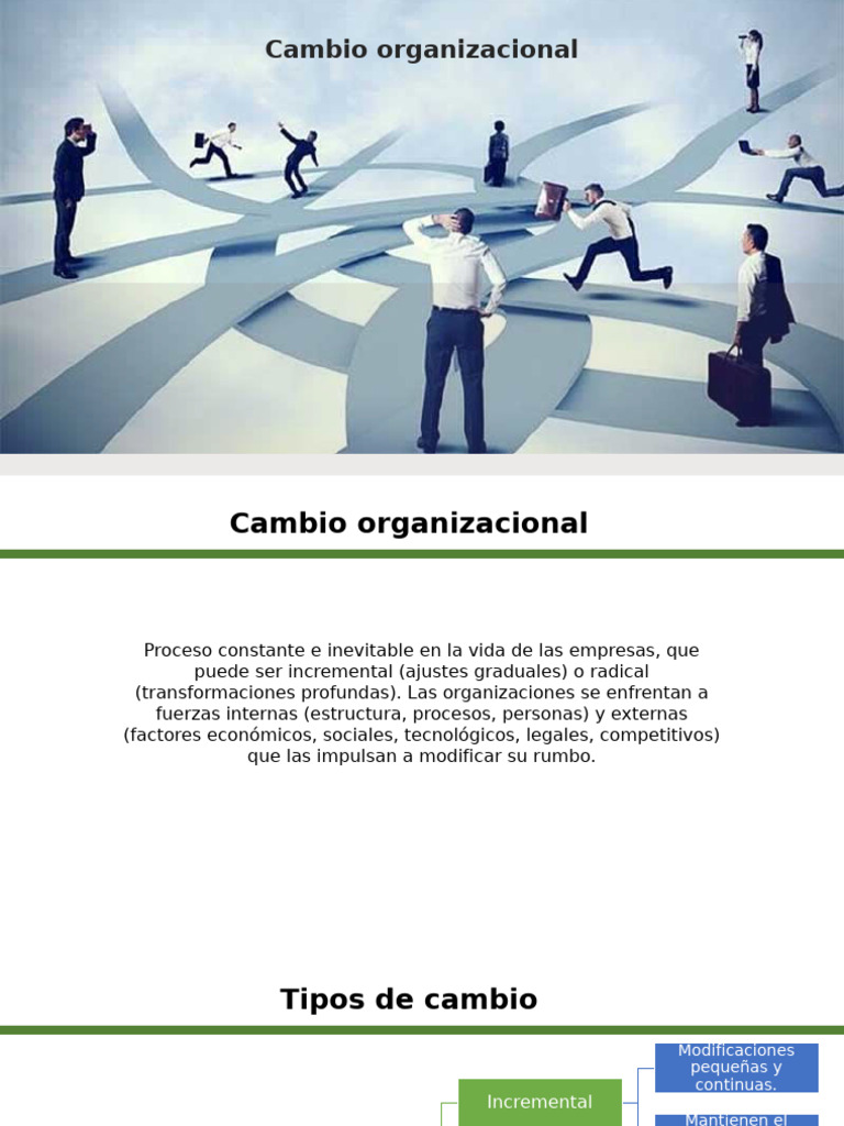 Cap. 4 Cambio Organizacional | PDF | Mercado (economía) | Economias