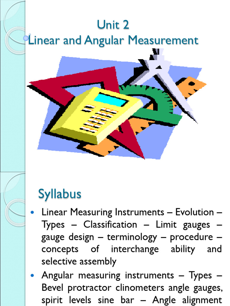 Linear and Angular Measurement Tools | PDF | Mirror | Light