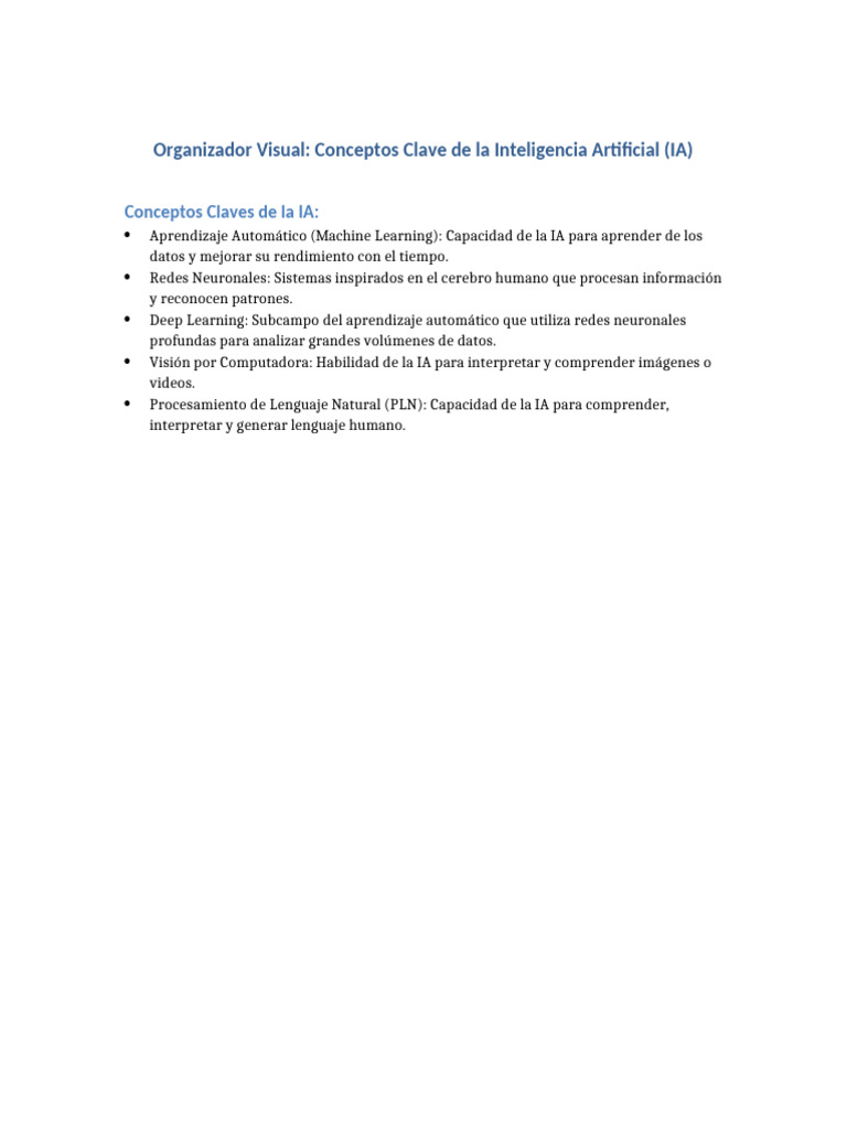 Claves de la Inteligencia Artificial | PDF