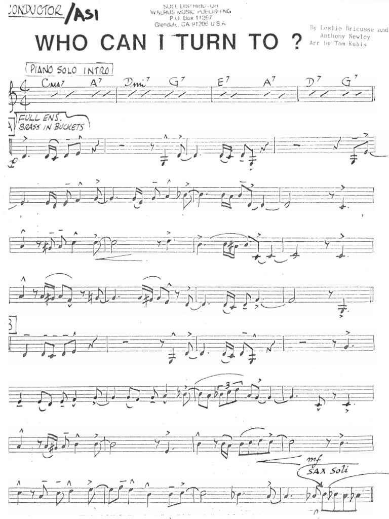 Who Can ITurn To | PDF