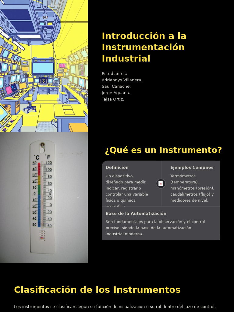 Introducción a la Instrumentación Industrial | PDF | Sensor | Medición