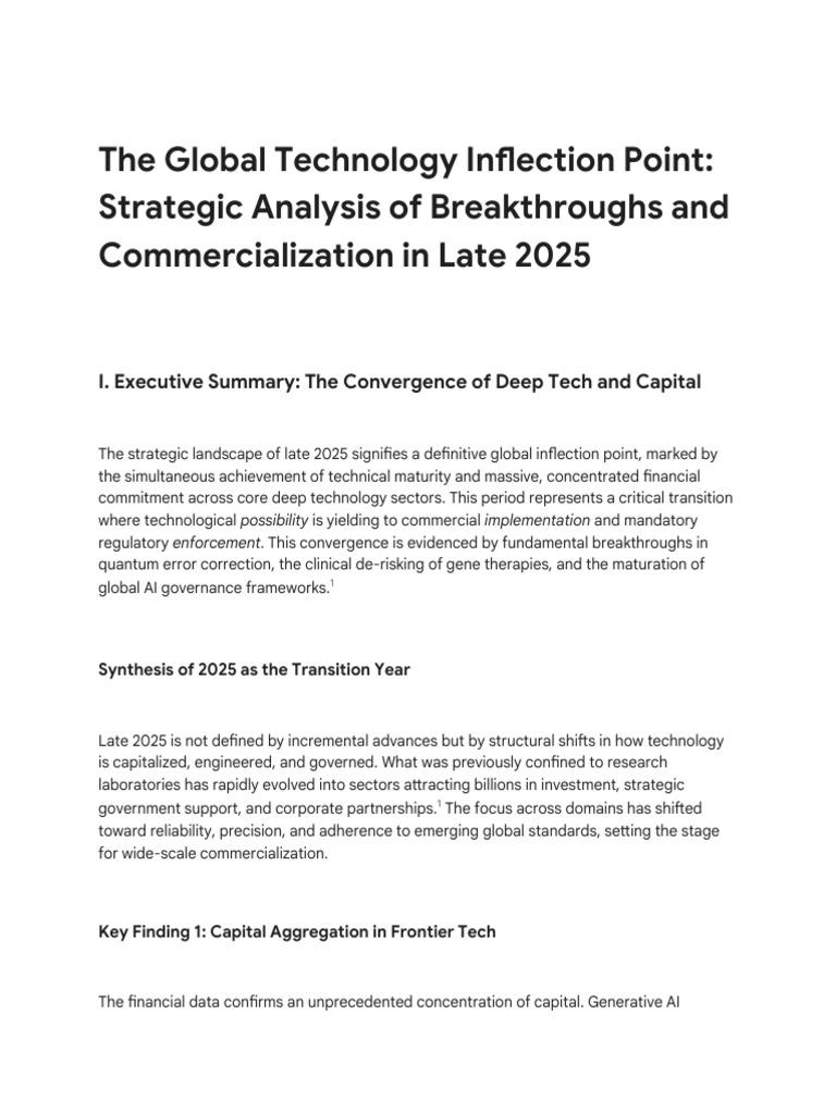 2025 Tech Inflection: AI, Quantum, Fusion Insights | PDF | Artificial ...